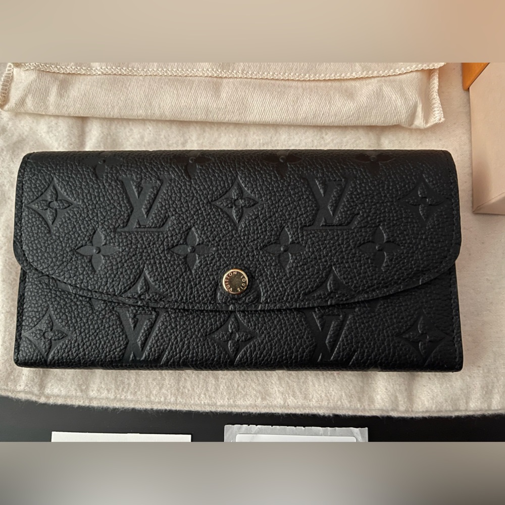 Emilie Wallet - Monogram Empreinte Leather
Black